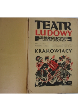 Miesięcznik związku teatrów ludowych 1929 r.  nr. 1-12