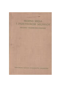 Higiena mięsa i przetworów mięsnych