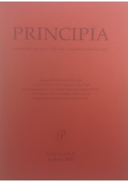 Principia pisma koncepcyjne z filozofii i socjologii teoretycznej, tom XLI-XLII