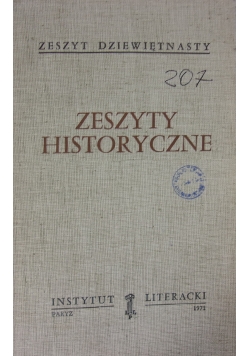Zeszyty historyczne, zeszyt 19