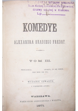 Komedye,1871r.