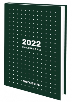 Kalendarz 2022 A5 tygodniowy zielony NARCISSUS