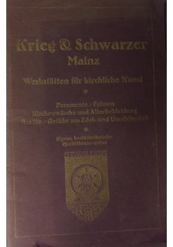 Werkstatten fur kirchliche Kunst,nr 3 i 4, ok. 1920r.