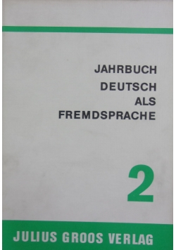 Jahrbuch Deutsch als Fremdsprache 2
