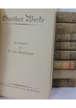 Goethes Werke, zestaw 9 książek z 1925 r.