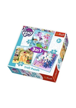 Puzzle 3w1 My Little Pony Radosne dni kucyków