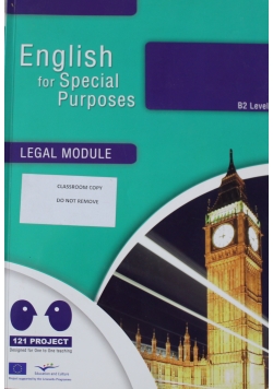 English for Special Purposes Legal Module B2 Level plus płyta Cd