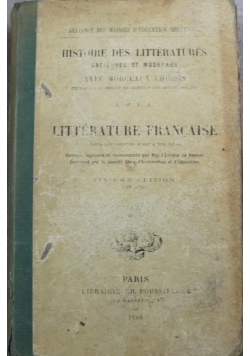 Litterature Francaise 1899 r.