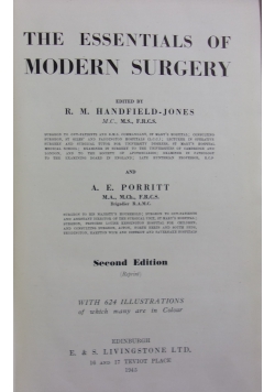 The essentials of modern surgery, 1945 r.
