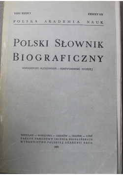 Polski Słownik Biograficzny zeszyt 132