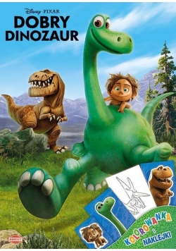 Kolorowanka i naklejki. Dobry dinozaur