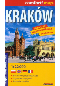 Kraków mapa kieszonkowa 1:22 000