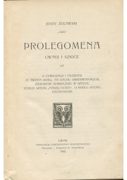 Prolegomena, 1902 r.