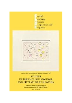 Studies in the english language and literature in Slovenia