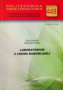 Laboratorium z chemii budowlanej
