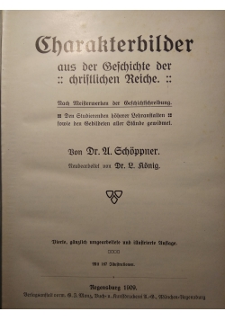 Charakterbilder aus der Geschichte der chriftichen Reiche,  tom II 1909 r.