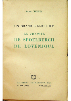 De Spoelberch De lovenjoul 1948r