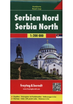 Serbia część północna mapa samochodowa 1:200 000
