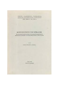 Konvention und Sprache