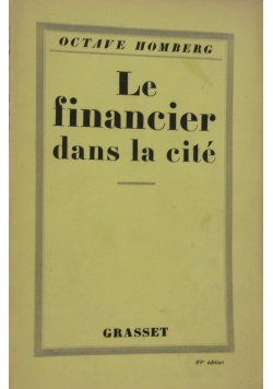 Le financier dans la cite, 1926r.