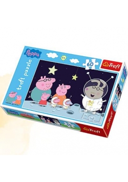 Puzzle 60 Peppa Podróż na Księżyc TREFL