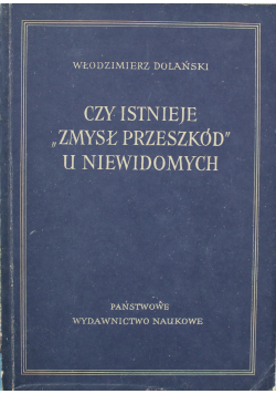 Czy istnieje zmysł przeszkód u niewidomych