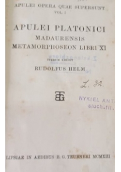 Apulei Platonici, 1913r.