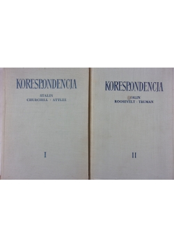 Korespondencja,zestaw tom  I i II