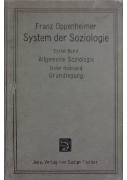 System, der Soziologie, 1922 r.
