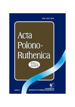 Acta Polono Ruthenica