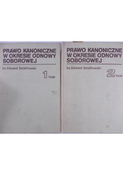 Prawo kanoniczne w okresie odnowy soborowej Tom 1 i 2
