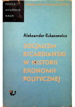 Socjalizm ricardiański w historii ekonomii politycznej