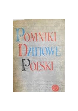Pomniki dziejowe polski tom II