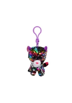Beanie Boos Ty Cekinowy Dotty leopard brelok