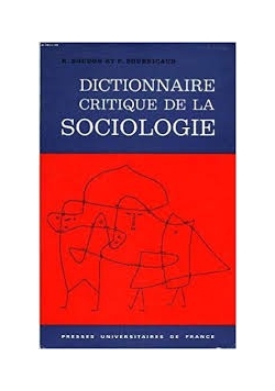 Dictionnaire critique de la sociologie