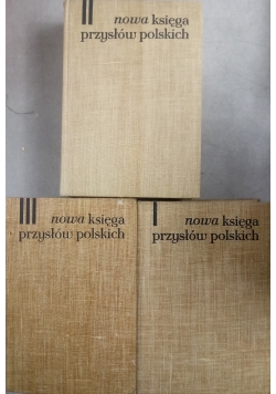 Nowa Księga Przysłów ,Zestaw 3 książek