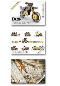 Blok techniczny biały A4/20K (20szt) LUCRUM