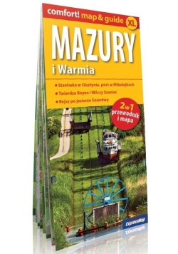 Warmia i Mazury 2w1 przewodnik i mapa