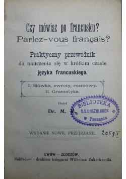 Czy mówisz po francusku 1912 r.