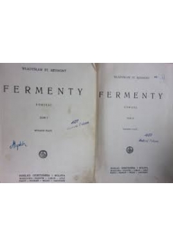 Fermenty tom I-II, 1928r.