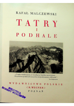Cuda Polski Tatry i Podhale 1935r