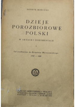 Dzieje porozbiorowe Polski I 1923 r