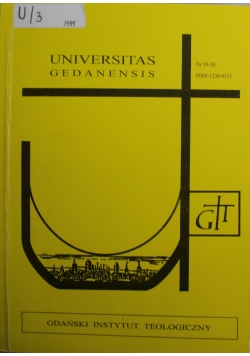 Universitas Gedanensis Nr 19 - 20