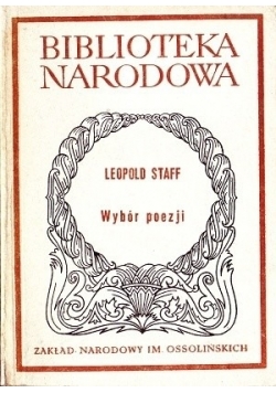 Biblioteka narodowa wybór poezji