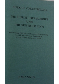 Die Einheit der Schrift