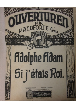 Ouverturen fur Pianoforte, 1911r.