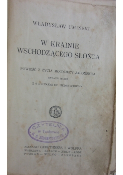 W krainie wschodzącego słońca, 1925 r.
