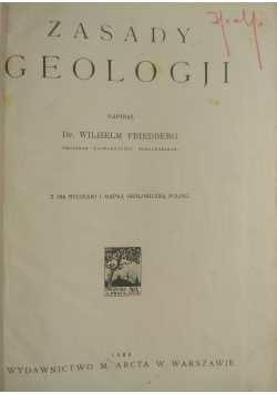 Zasady geologji, 1923 r.