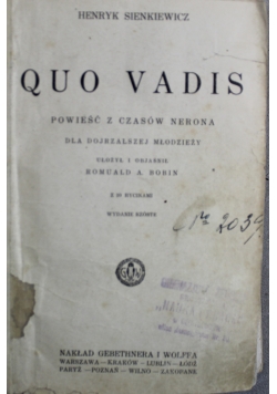 Quo Vadis 1928 r.