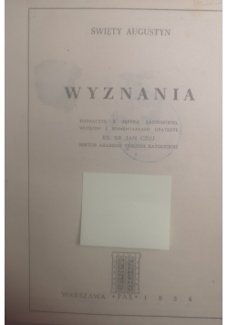 Święty Augustyn Wyznania